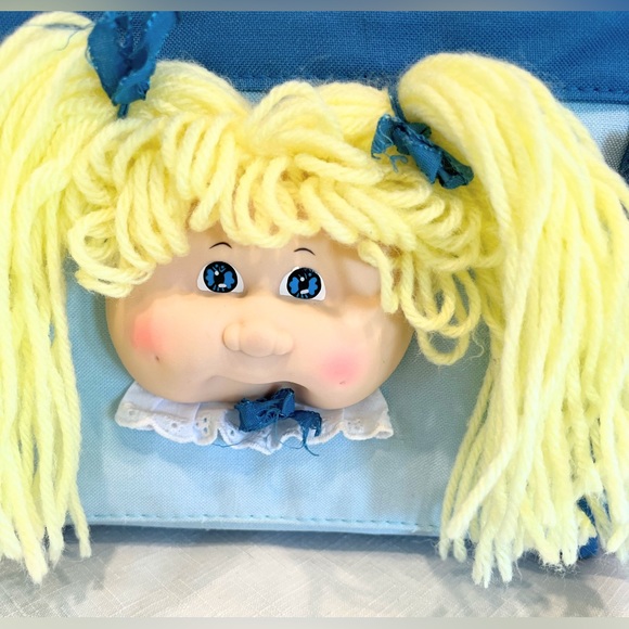 Cabbage Patch Doll Blonde Rubber Face Small Tote 1983 - Picture 6 of 12